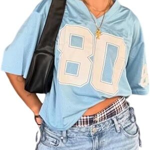 Blue Jersey Women's Top